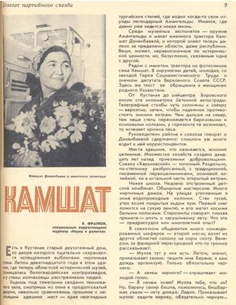 Статьи о Камшат