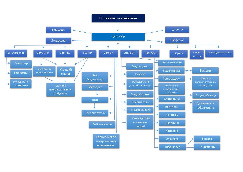 Структура колледжа